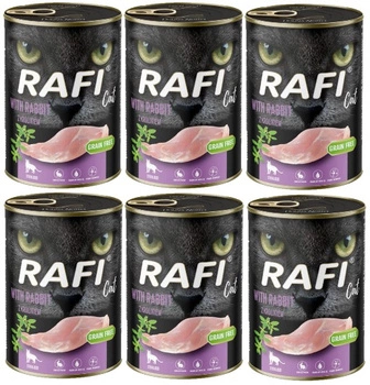 RAFI dospelá mačka sterilizovaná králikom 6x400g