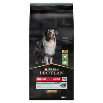 PRO PLAN Sensitive Digestion Medium Adult krmivo pre dospelých psov s vysokým obsahom jahňacieho mäsa 14kg