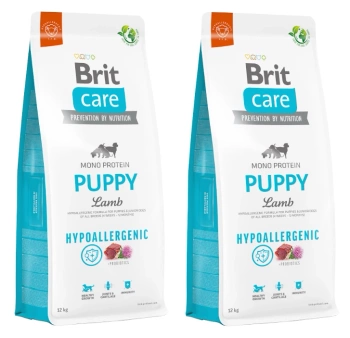 BRIT CARE Hypoallergenic Puppy Lamb 2x12kg