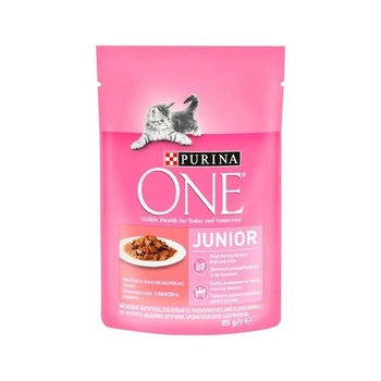 Purina One Junior s lososom a mrkvou 85g