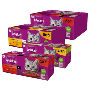 WHISKAS Sáčky pre dospelých 240 x 85 g Mix príchutí