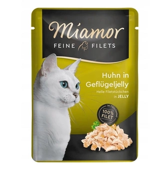 Miamor Feine Filets - mokré krmivo pre mačky s kuracím mäsom v hydinovom želé 100g