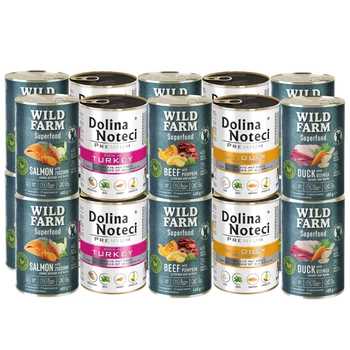 Dolina Noteci + WILD FARM Superpotravina Mix chutí 20x400g