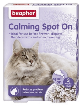 BEAPHAR Calming Spot On upokojujúce kvapky pre mačky 3x0,4ml