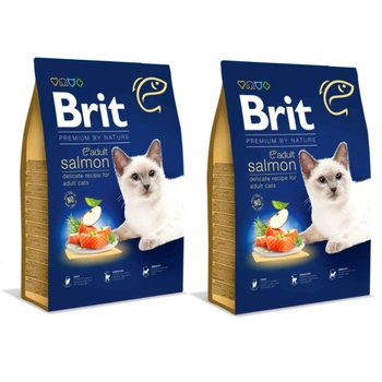 BRIT Premium By Nature Adult Cat Salmon 2x8kg