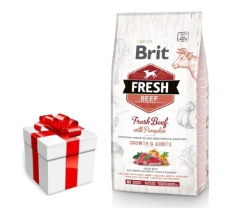 Brit Fresh Beef & Pumpkin Puppy Large Growth & Joints 12kg + PREKVAPENIE PRE VÁŠHO PSA