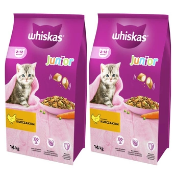 WHISKAS Junior chicken 2x14kg