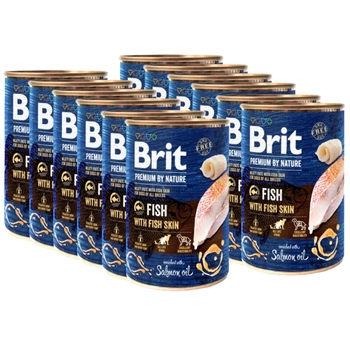 Brit Premium by Nature Ryby s rybou kožou 12x400g
