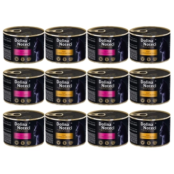 DOLINA NOTECI Prémiový filet pre mačky Mix príchutí 12x185g