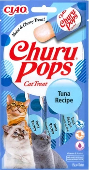 INABA Churu Pops pre mačky s príchuťou tuniaka 4x15g