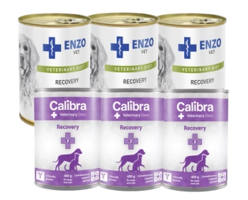 Calibra VD Dog/Cat Recovery 3x400 g + ENZO VET Recovery diéta pre psov 3x400g