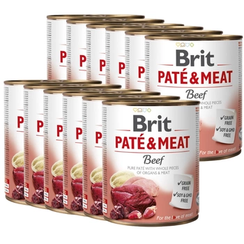 BRIT PATE & MEAT BEEF 12x800g