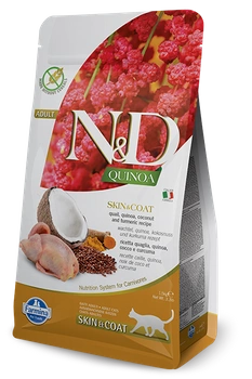 Farmina N&D Quinoa feline SKIN & COAT QUAIL 300g