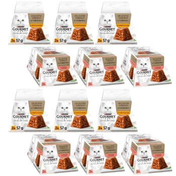 GOURMET Revelations Jemné kúsky v želé zmesi príchutí 12x (2x57g)