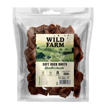 Psí maškrta WILD FARM Kačacie uzly 500g