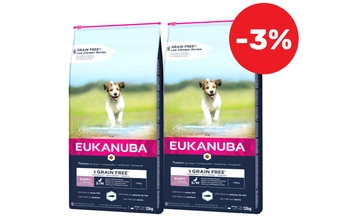 EUKANUBA Puppy&Junior Small/Medium Grain Free 2x12kg