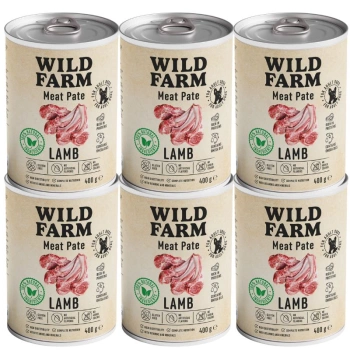 Wild Farm Pate Lamb 6x400g  bezlepkové krmivo pre psov