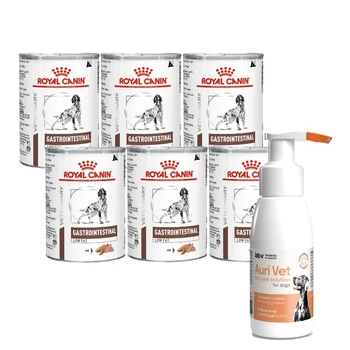 Royal Canin VHN Gastrointestinal 6x420 g & Prípravok na starostlivosť o uši pre psov 75 ml