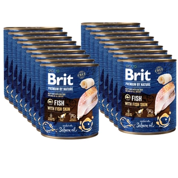 Brit Premium by Nature Fish with Fish Skin 18x800g