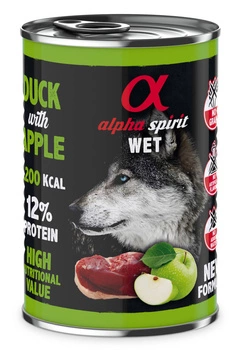 ALPHA SPIRIT Kačica s jablkami 400g