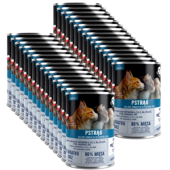 PetRepublic kúsky v omáčke so pstruhom 30x400g pre mačky