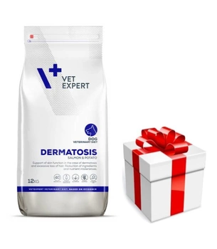 VetExpert 4T Dermatosis Dog Salmon Potato 12 kg + prekvapenie pre psa ZDARMA!
