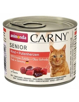 ANIMONDA Cat Carny Senior hovädzie a morčacie srdce 200g