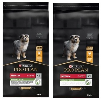 Purina Pro Plan Medium Puppy Healthy Start kura 2x12 kg