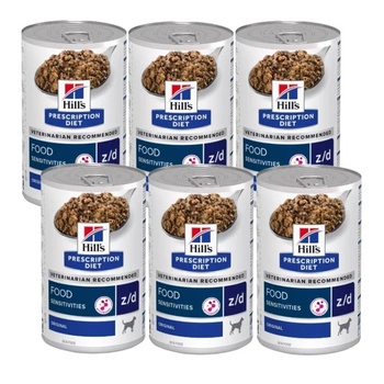 HILL'S PD Prescription Diet Canine z/d Food Sensitivities 6x370g - konzerva.