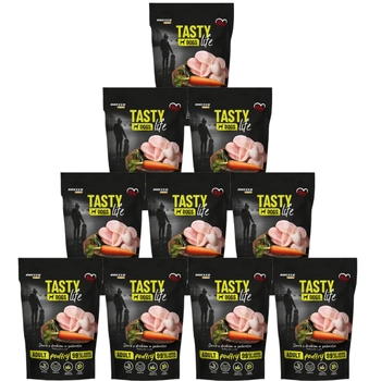 Tasty Dogs Life Hydinové krmivo v želé 10x500g