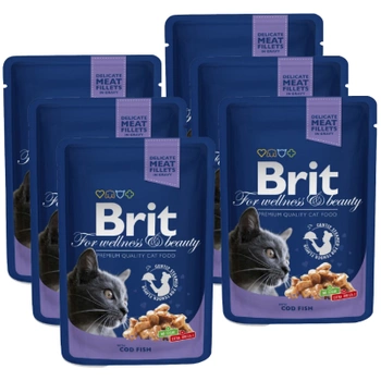 Brit Premium Cat kapsička s treskou 6x100g