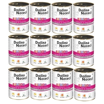 DOLINA NOTECI PREMIUM Junior bohatý na morčacie srdcia 12x400g