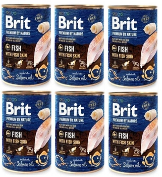 Brit Premium by Nature Fish with Fish Skin 6x800g