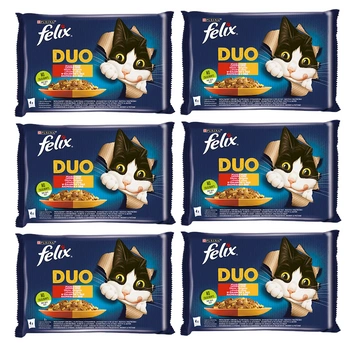 FELIX Duo Vidiecke príchute v želé 12x(4x85g)