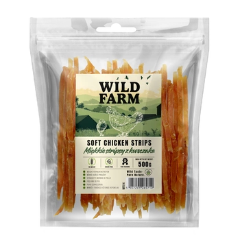 Mäkké kuracie prúžky WILD FARM 500g psia maškrta