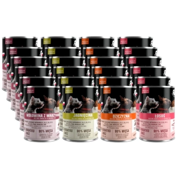 PetRepublic kúsky v omáčke Mix príchutí 24x400g pre psov