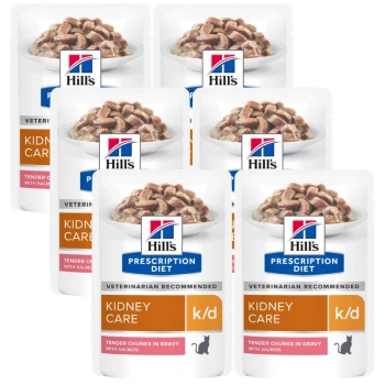 HILL'S PD Prescription Diet Feline with Salmon k/d 6x85g