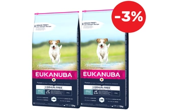 EUKANUBA Adult Small&Medium Grain Free 2x12kg