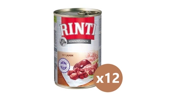 Rinti Kennerfleisch mokré krmivo pre psov - jahňacie 12x400g