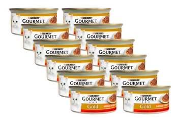 Purina Gourmet Gold Sauce Delight s hovädzím mäsom 12x85g