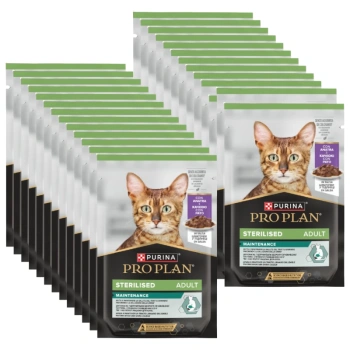 Purina Pro Plan Sterilised con pato para gatos 26x85 g