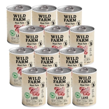 Wild Farm Pate Lamb 12x400g bezlepkové krmivo pre psov
