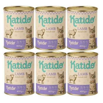 Katido mokré krmivo pre mačky s jahňacím mäsom 6x400 g
