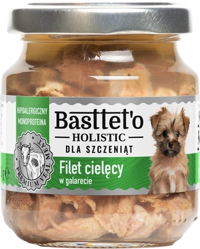 Basttet'o Holistické teľacie filé v želé pre šteňatá 130g