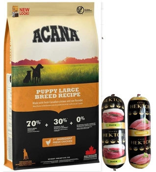 ACANA HERITAGE Puppy Large Breed 11,4kg + Prémiové krmivo Hektor tyčinka pre psov 2x900g ZDARMA!!