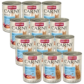 ANIMONDA Cat Carny Adult príchuť: kuracie mäso a losos 12x400g