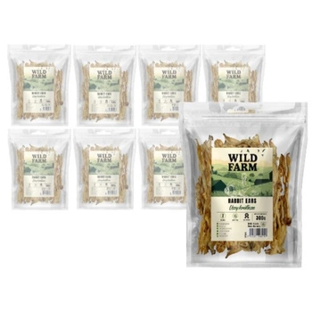 Psí maškrta WILD FARM králičie uši 8x300g