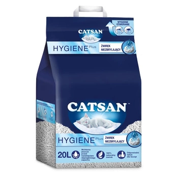 CATSAN Hygiene Plus 20l - prírodné stelivo pre mačky