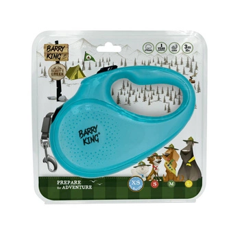 Automatické vodítko pre psov Barry King tyrkysové XS - šnúra 3 m, do 8 kg