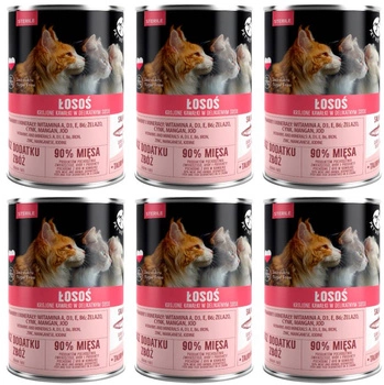 PetRepublic kúsky v omáčke s lososom (sterilné) 6x400g pre mačky